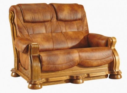Zweisitzer Couch Klassische Ledersofa Polster Couch Sofa 2 Sitzer Leder